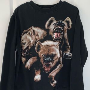 The Hundreds black sweatshirt, Hyenas, size M